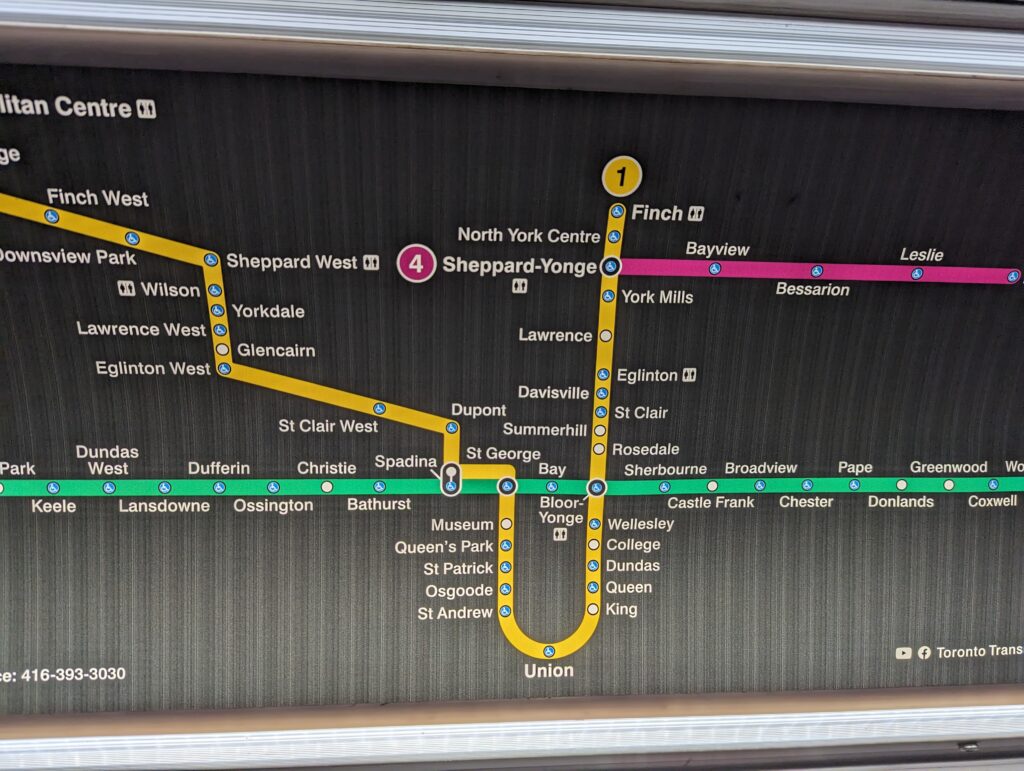U-Bahn-Plan Toronto